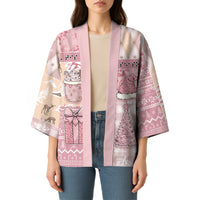 Braille Christmas Kimono Tis The Season Patchwork Style - Wonder Print Shop