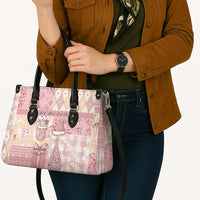Braille Christmas Leather Bag Tis The Season Patchwork Style - Wonder Print Shop
