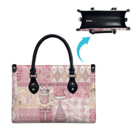 Braille Christmas Leather Bag Tis The Season Patchwork Style - Wonder Print Shop
