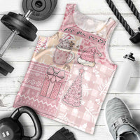 Braille Christmas Men Tank Top Tis The Season Patchwork Style - Wonder Print Shop