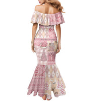 Braille Christmas Mermaid Dress Tis The Season Patchwork Style - Wonder Print Shop