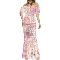Braille Christmas Mermaid Dress Tis The Season Patchwork Style - Wonder Print Shop