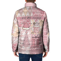 Braille Christmas Padded Jacket Tis The Season Patchwork Style - Wonder Print Shop