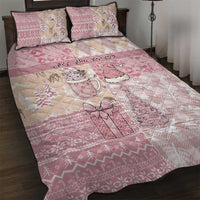 Braille Christmas Quilt Bed Set Tis The Season Patchwork Style - Wonder Print Shop