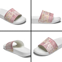 Braille Christmas Slide Sandals Tis The Season Patchwork Style - Wonder Print Shop