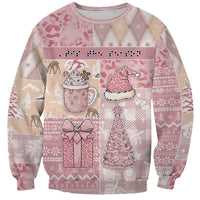 Braille Christmas Sweatshirt Tis The Season Patchwork Style - Wonder Print Shop