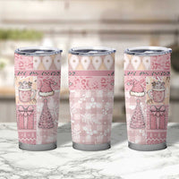 Braille Christmas Tumbler Cup Tis The Season Patchwork Style - Wonder Print Shop