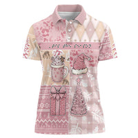 Braille Christmas Women Polo Shirt Tis The Season Patchwork Style - Wonder Print Shop