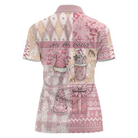 Braille Christmas Women Polo Shirt Tis The Season Patchwork Style - Wonder Print Shop