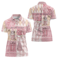 Braille Christmas Women Polo Shirt Tis The Season Patchwork Style - Wonder Print Shop