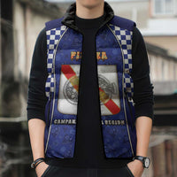 Personalized Italy Campania Sleeveless Puffer Jacket Pizza Foodie Pride - Wonder Print Shop