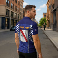 Personalized Italy Campania Zipper Polo Shirt Pizza Foodie Pride - Wonder Print Shop