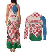 Italy Abruzzo Couples Matching Tank Maxi Dress and Long Sleeve Button Shirt Specialty Flavors Retro Style