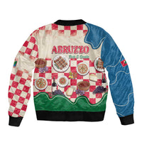 Italy Abruzzo Sleeve Zip Bomber Jacket Specialty Flavors Retro Style
