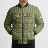 Personalized Italy Apulia Bomber Puffer Jacket Olive Garden Classic Style