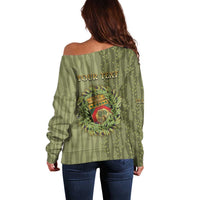 Personalized Italy Apulia Off Shoulder Sweater Olive Garden Classic Style