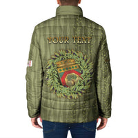 Personalized Italy Apulia Padded Jacket Olive Garden Classic Style