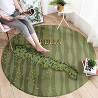 Italy Apulia Round Carpet Olive Garden Classic Style