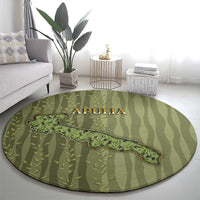 Italy Apulia Round Carpet Olive Garden Classic Style