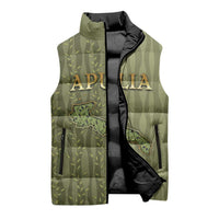 Personalized Italy Apulia Sleeveless Puffer Jacket Olive Garden Classic Style