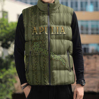 Personalized Italy Apulia Sleeveless Puffer Jacket Olive Garden Classic Style