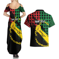 Personalized Juneteenth 1865 Couples Matching Summer Maxi Dress and Hawaiian Shirt Break Every Chain