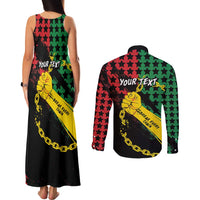 Personalized Juneteenth 1865 Couples Matching Tank Maxi Dress and Long Sleeve Button Shirt Break Every Chain