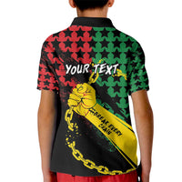 Personalized Juneteenth 1865 Kid Polo Shirt Break Every Chain