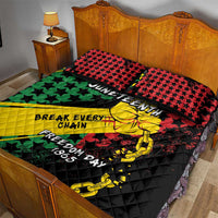 Juneteenth 1865 Quilt Bed Set Break Every Chain