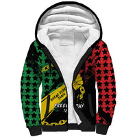 Personalized Juneteenth 1865 Sherpa Hoodie Break Every Chain