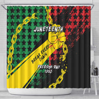 Juneteenth 1865 Shower Curtain Break Every Chain