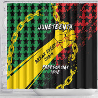 Juneteenth 1865 Shower Curtain Break Every Chain