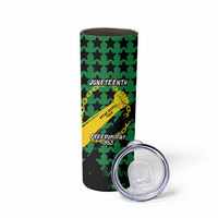 Personalized Juneteenth 1865 Skinny Tumbler Break Every Chain