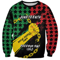 Personalized Juneteenth 1865 Sweatshirt Break Every Chain