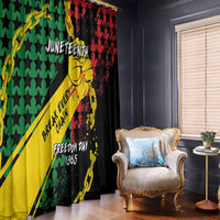 Juneteenth 1865 Window Curtain Break Every Chain