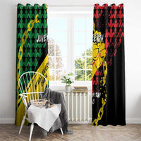 Juneteenth 1865 Window Curtain Break Every Chain