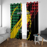 Juneteenth 1865 Window Curtain Break Every Chain