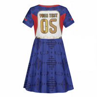 Custom Haiti Nan Mondyal 2026 Kid Short Sleeve Dress Road To Glory