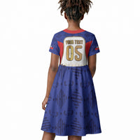 Custom Haiti Nan Mondyal 2026 Kid Short Sleeve Dress Road To Glory