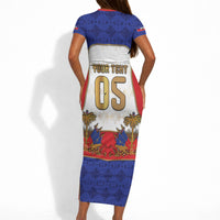 Custom Haiti Nan Mondyal 2026 Short Sleeve Bodycon Dress Road To Glory