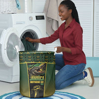 Jamaica Independence Day Laundry Basket Crocodile Broken Chain Freedom
