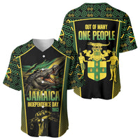 Jamaica Independence Day Baseball Jersey Crocodile Broken Chain Freedom