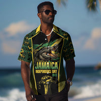 Jamaica Independence Day Hawaiian Shirt Crocodile Broken Chain Freedom