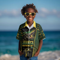 Jamaica Independence Day Kid Hawaiian Shirt Crocodile Broken Chain Freedom