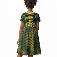 Jamaica Independence Day Kid Short Sleeve Dress Crocodile Broken Chain Freedom