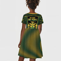 Jamaica Independence Day Kid Short Sleeve Dress Crocodile Broken Chain Freedom