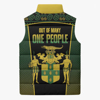 Jamaica Independence Day Sleeveless Puffer Jacket Crocodile Broken Chain Freedom