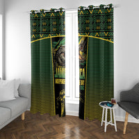 Jamaica Independence Day Window Curtain Crocodile Broken Chain Freedom