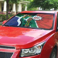 Nelson Mandela Birthday Auto Sun Shade 67 Minutes South Africa Flag Comic