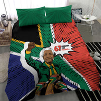 Nelson Mandela Birthday Bedding Set 67 Minutes South Africa Flag Comic